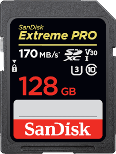 SanDisk Extreme Pro 128GB SDXC Memory Card